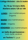 Galerie photo Détails des ateliers et flyer